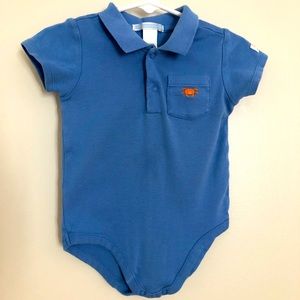 Janie & Jack Polo Shirt Crab Bodysuit
